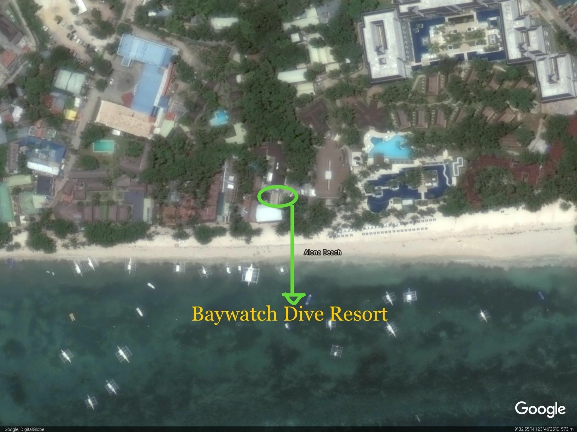 פנגלאו Baywatch Dive Resort מראה חיצוני תמונה